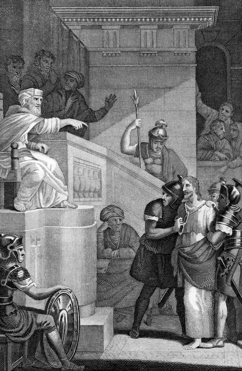 Chrystus przed Kajfaszem, 1814 autorstwa Unbekannt