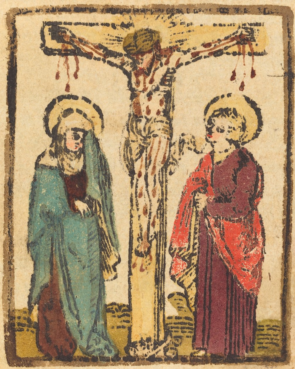 Chrystus na krzyżu, ok. godz. 14901500. autorstwa Unbekannt