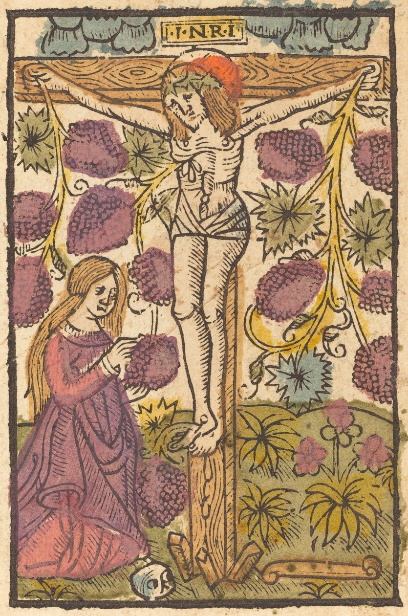Chrystus na krzyżu z winoroślą, ok. godz. 14901500. autorstwa Unbekannt