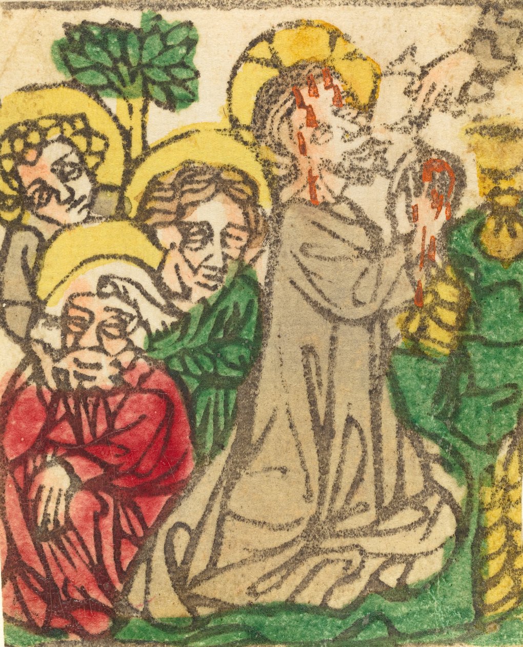 Chrystus na Górze Oliwnej, ok. godz. 14251450. autorstwa Unbekannt