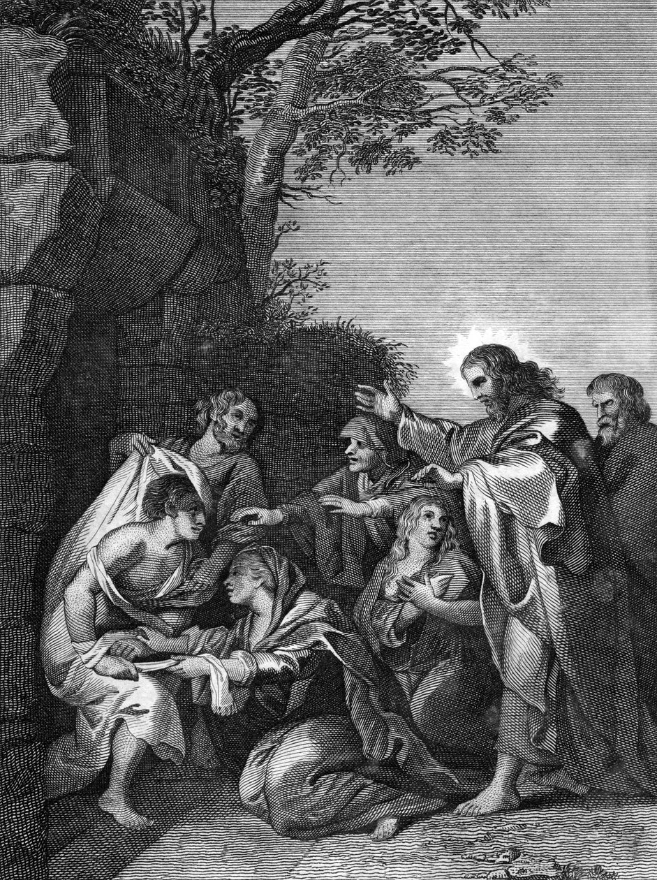 Chrystus wskrzeszający Łazarza, 1814 autorstwa Unbekannt