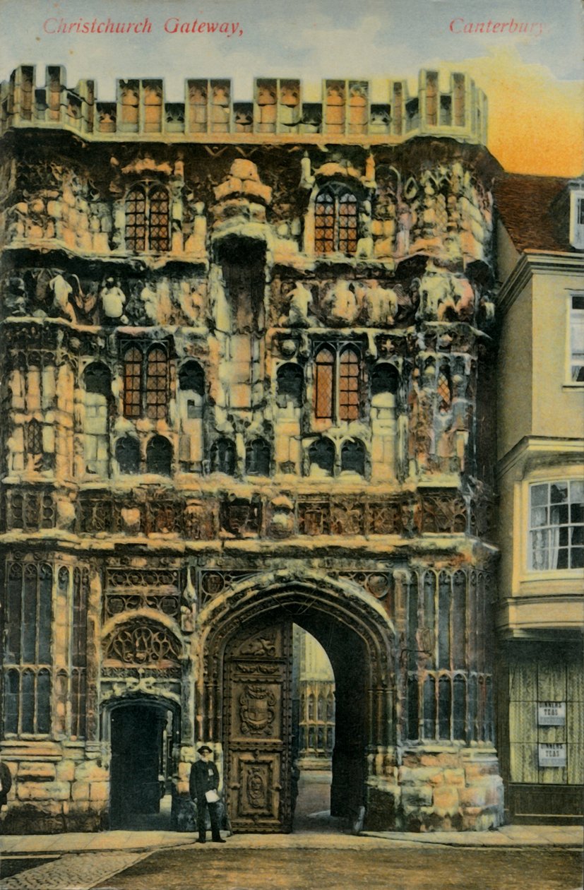 Brama Christchurch, Canterbury, koniec XIX-początek XX wieku. autorstwa Unbekannt