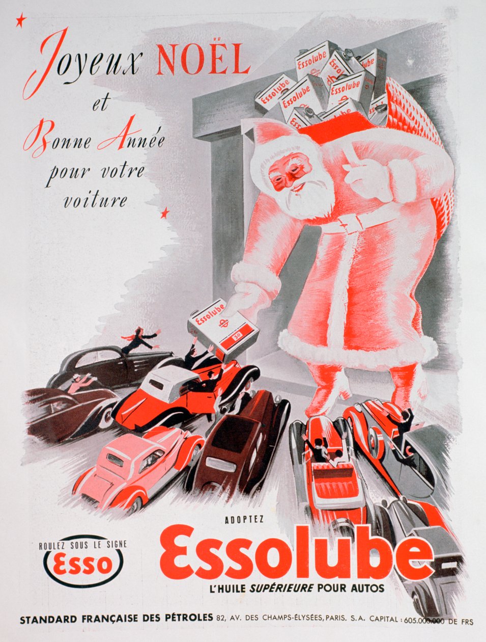 Świąteczna reklama oleju silnikowego Essolube, 1938 autorstwa Unbekannt