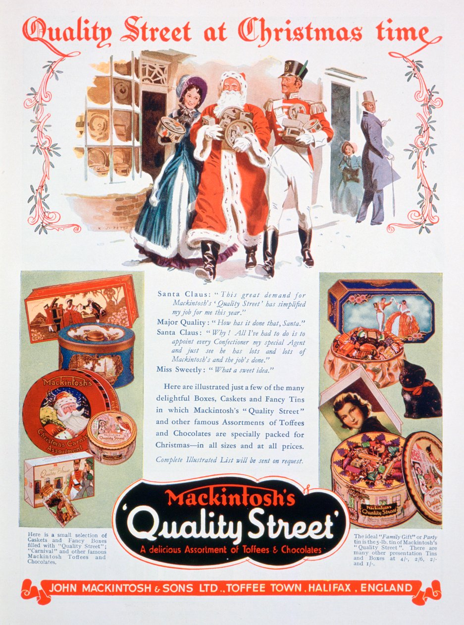 Świąteczna reklama Mackintoshs Quality Street, 1937 autorstwa Unbekannt