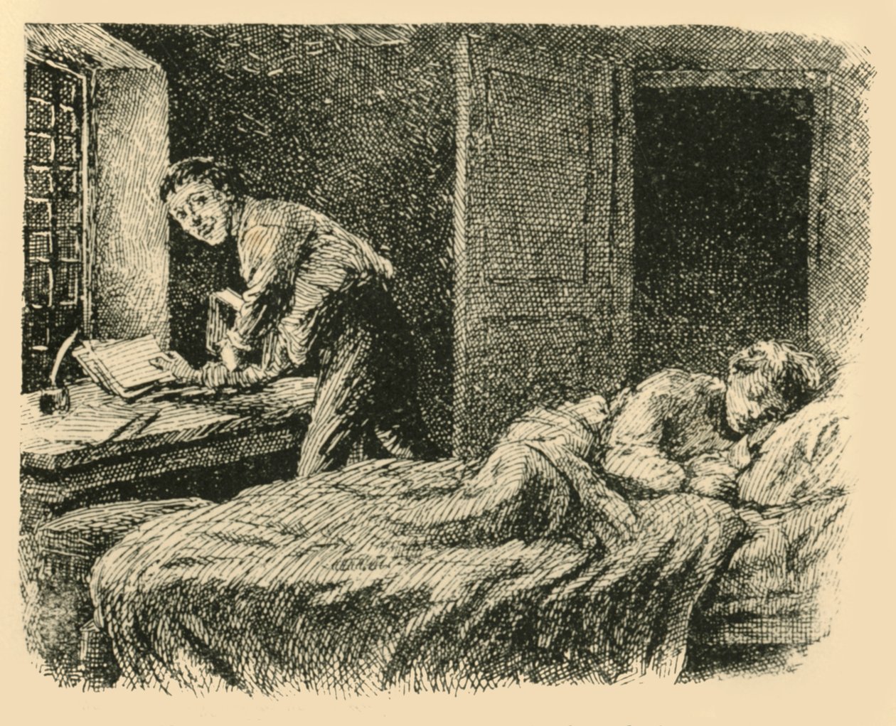 Christoph przejął księgę rękopisu i kopię, 1907. autorstwa Unbekannt