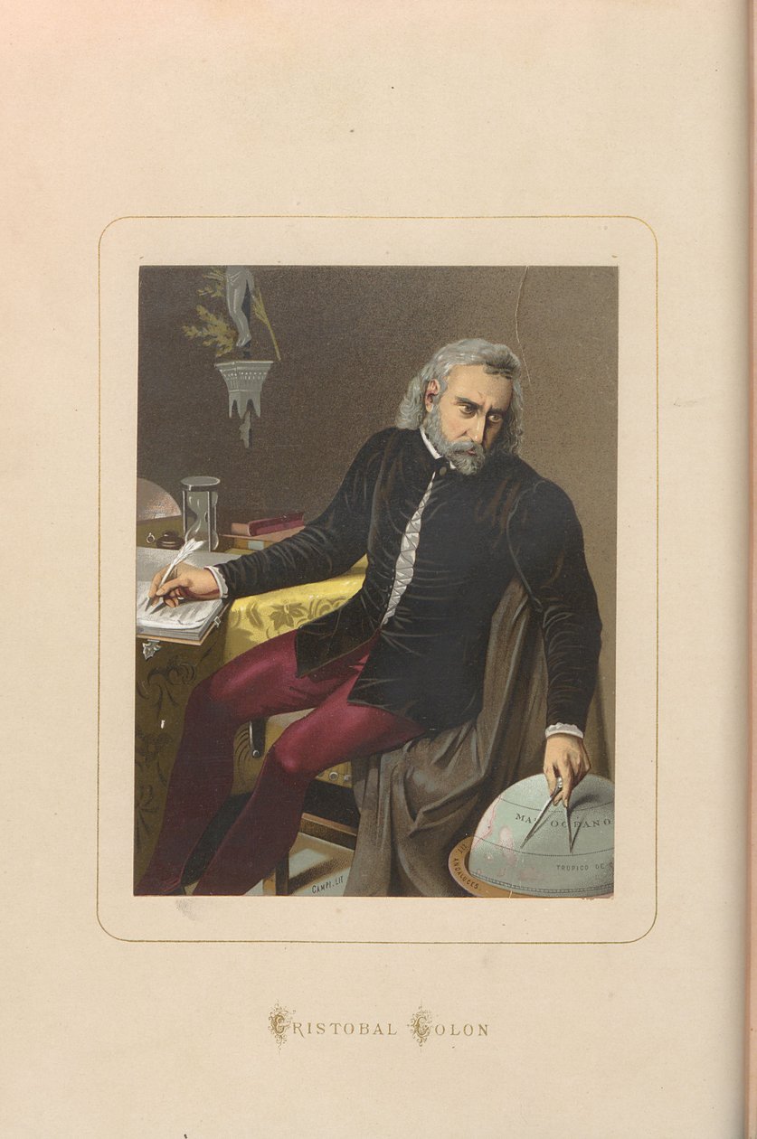 Krzysztof Kolumb. Od: Znani mężczyźni i kobiety wszechczasów autorstwa Juana Landy, 1875-187 autorstwa Unbekannt