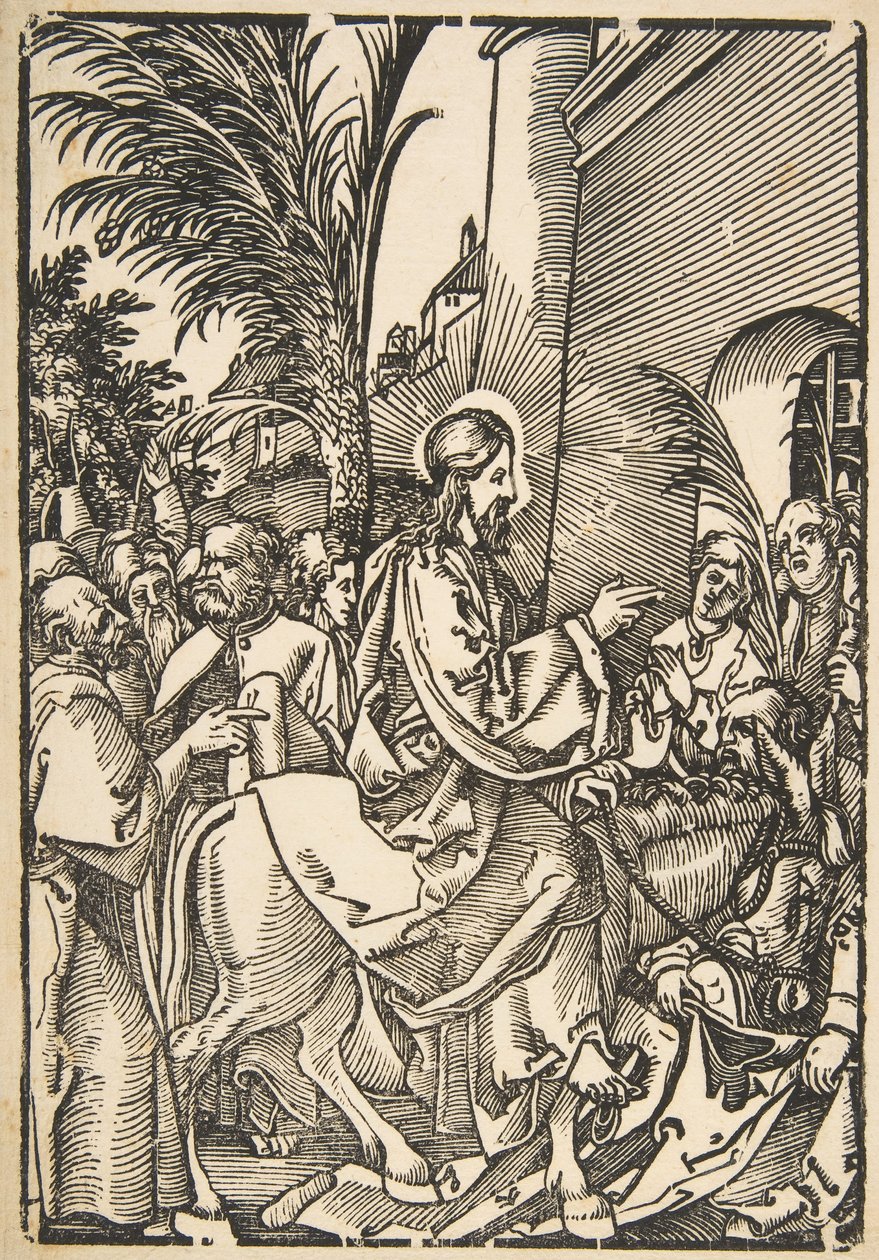 Wjazd Chrystusa do Jerozolimy, z The Small Passion copy.n.d. autorstwa Unbekannt
