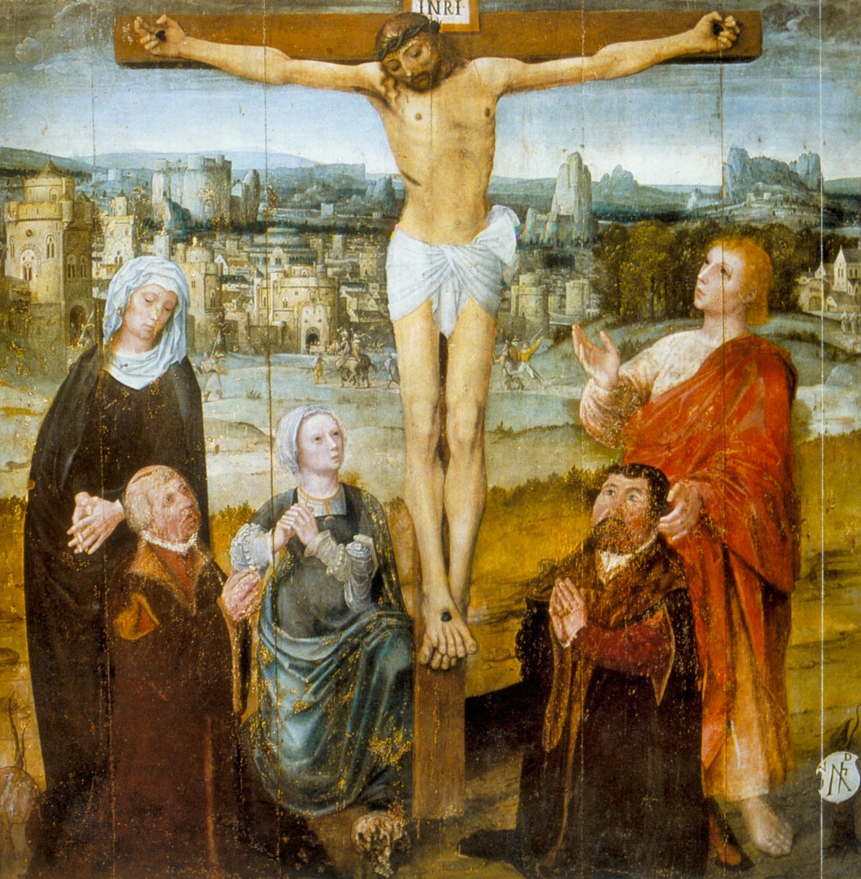 Pasja Chrystusa, fragment ołtarza św. Antoniego, XVI w. autorstwa Unbekannt