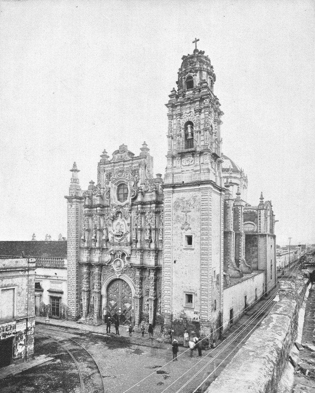 Kościół La Santisima, miasto Meksyk, Meksyk, ok. 1900. autorstwa Unbekannt