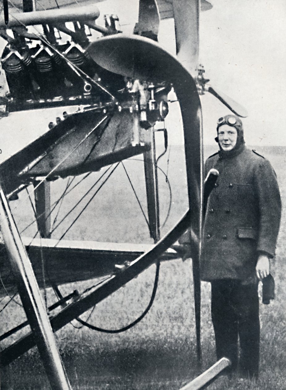 Churchill zainteresował się samolotami i przewidział największe możliwości, 1914, 1945 autorstwa Unbekannt