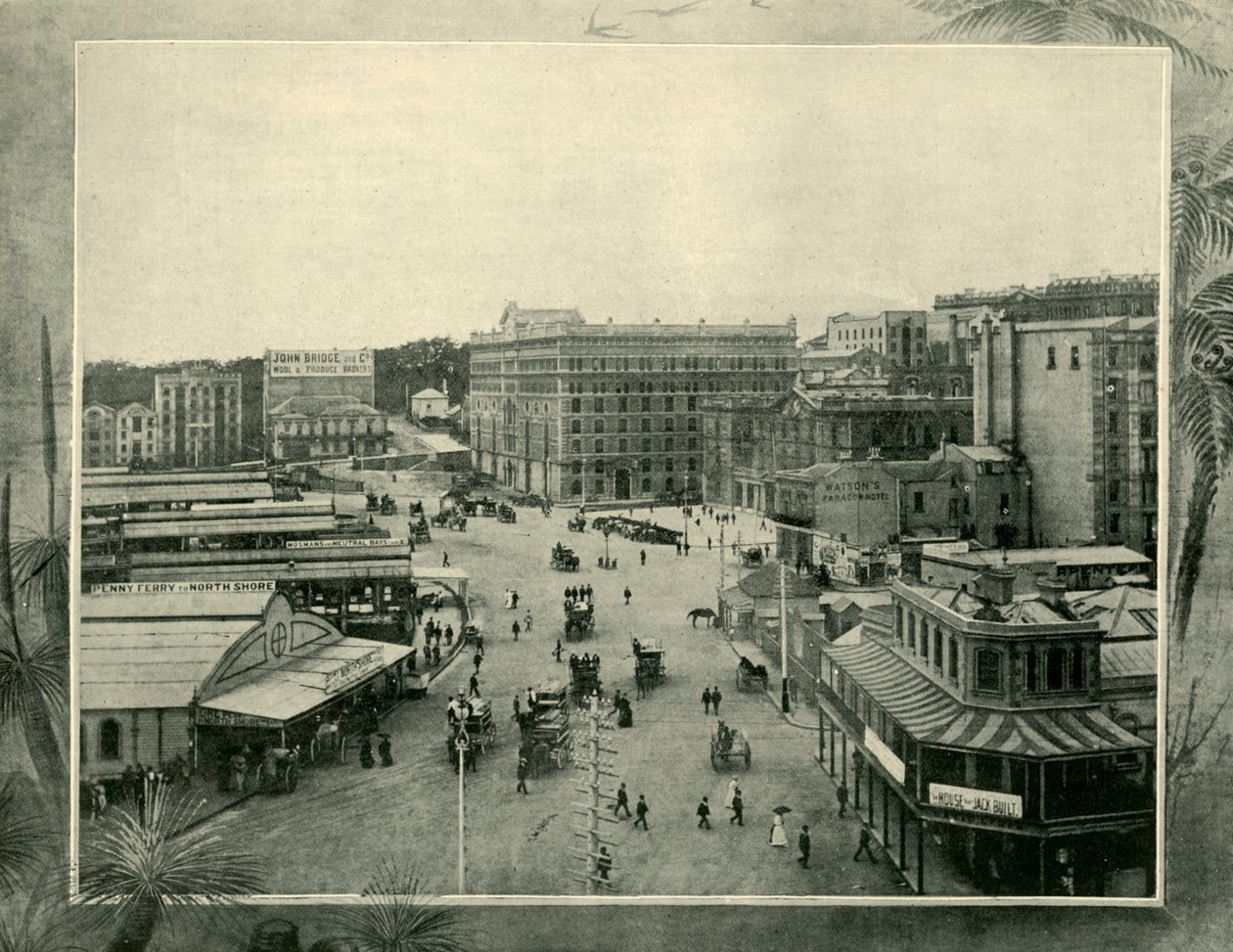 Circular Quay, Sydney, 1901. autorstwa Unbekannt
