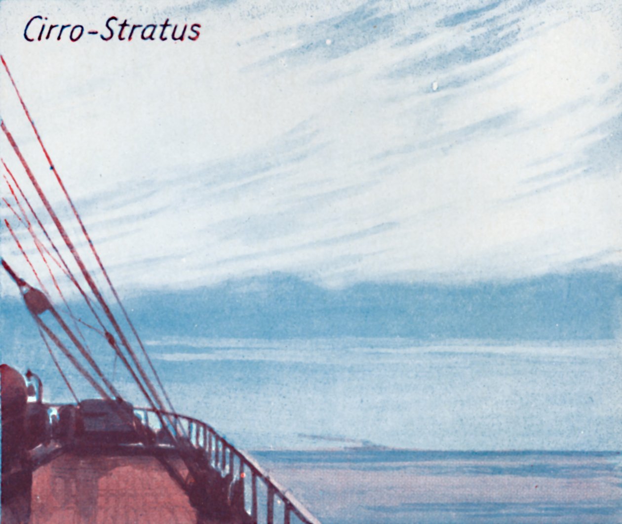 Cirro-Stratus - Tuzin głównych form chmur na niebie, 1935 autorstwa Unbekannt