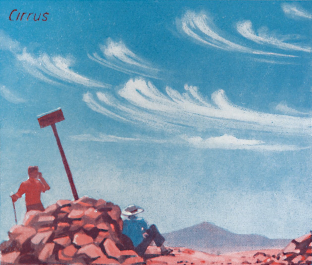 Cirrus - Tuzin głównych form chmur na niebie, 1935 autorstwa Unbekannt