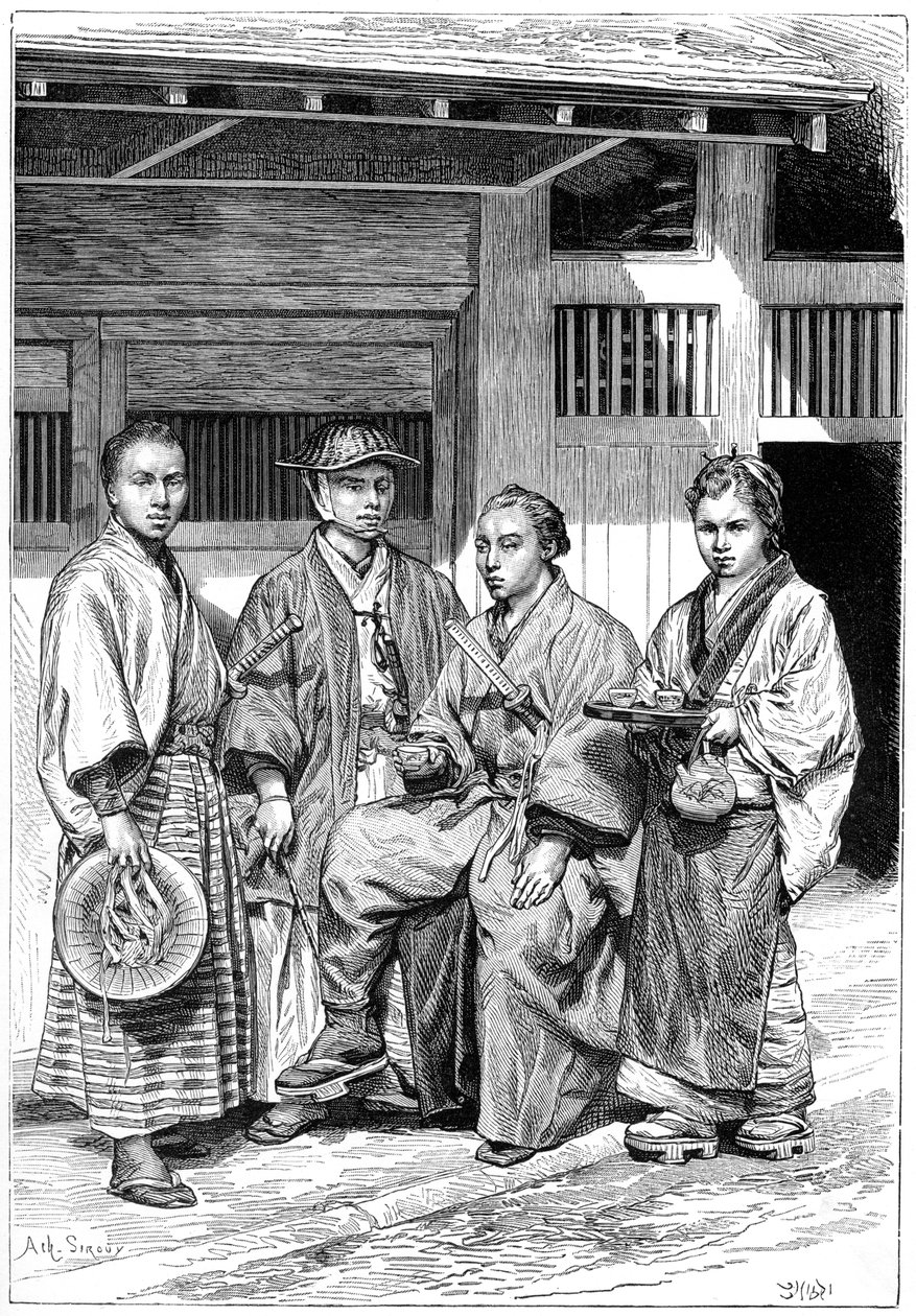 Obywatele Tokio, Japonia, 1895 autorstwa Unbekannt