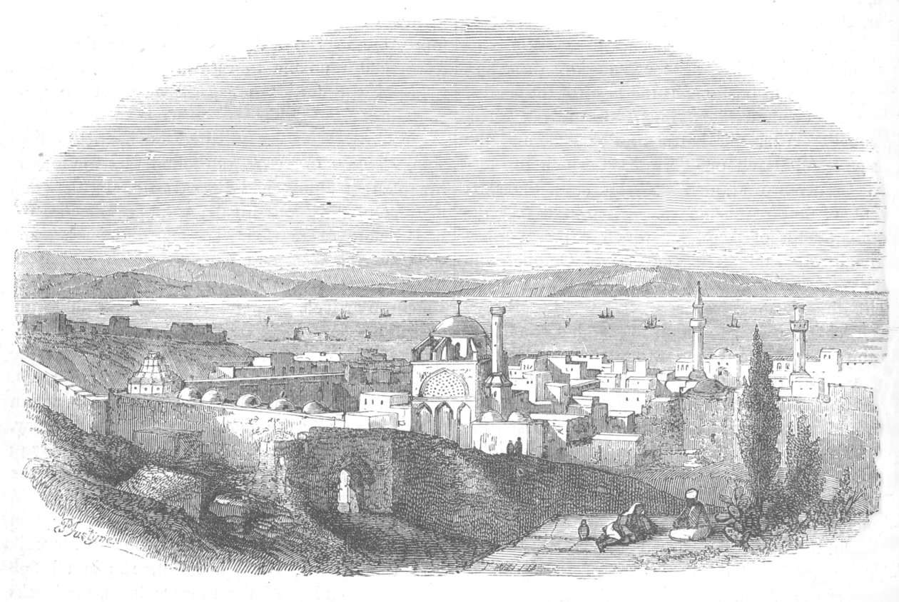 Miasto i Zatoka Akki, ok. 1880 autorstwa Unbekannt