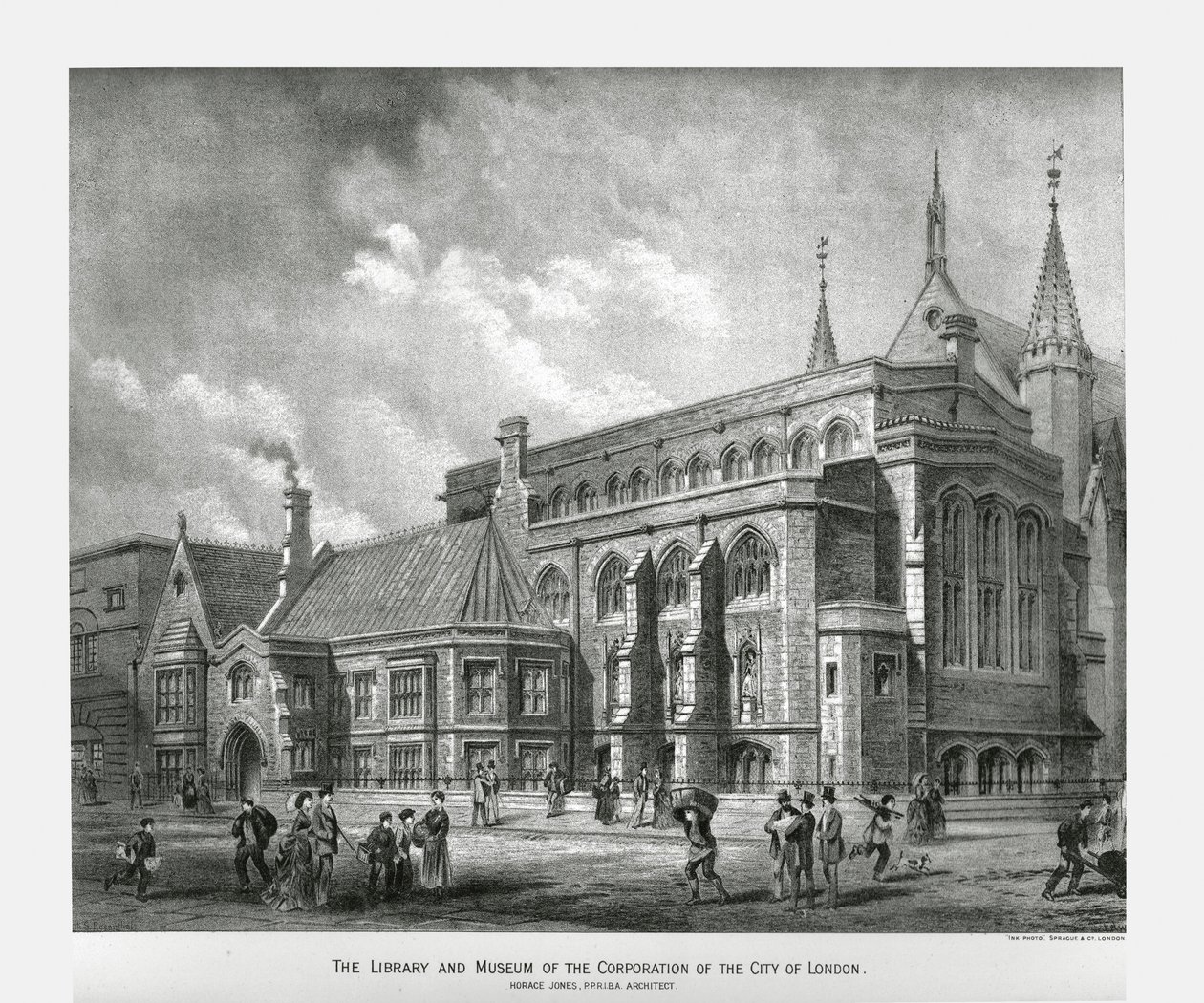 Biblioteka i muzeum City of London, 1886 r. autorstwa Unbekannt