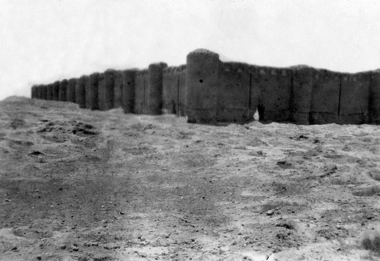 Mury miejskie, Samarra, Mezopotamia, 1918 autorstwa Unbekannt