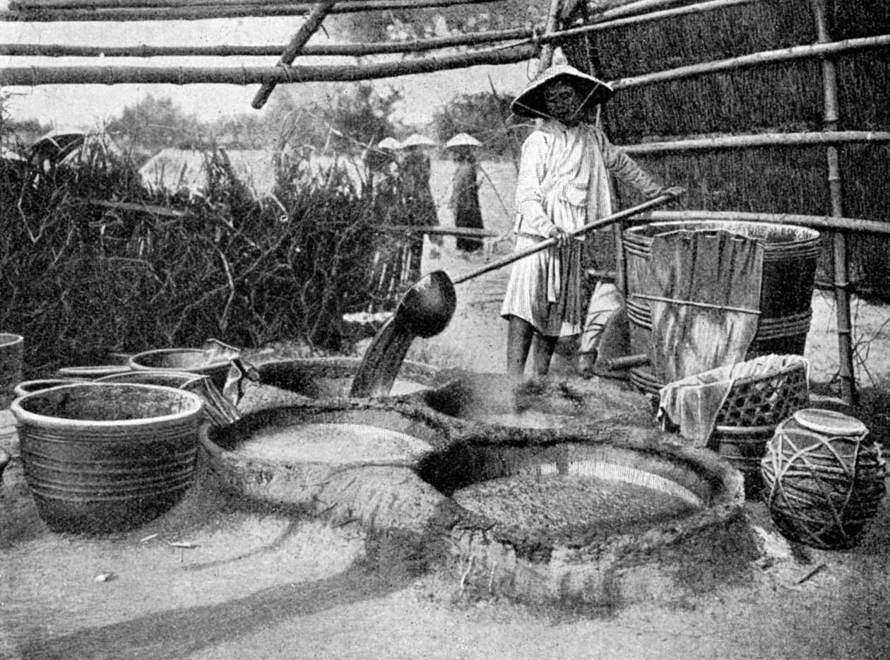 Klarujący sok z trzciny cukrowej, Annam, Wietnam, 1922 autorstwa Unbekannt