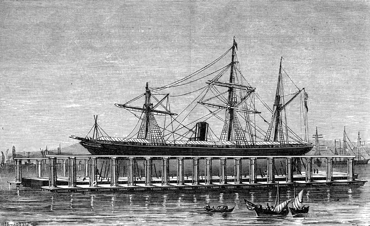 Podnośnik hydrauliczny Clarks, Bombaj, c1880 autorstwa Unbekannt