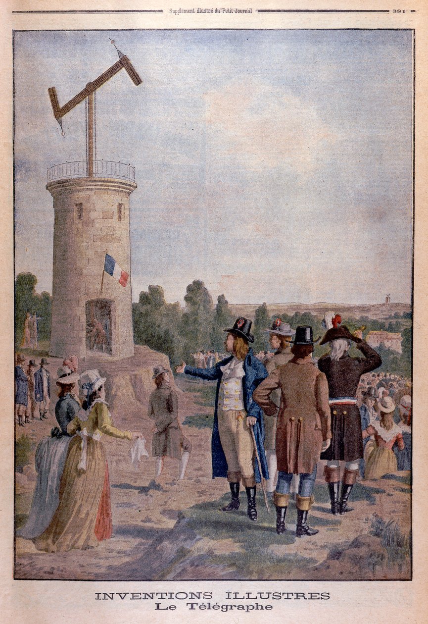 Claude Chappe 1763-1805, francuski inżynier i wynalazca, c1901 autorstwa Unbekannt