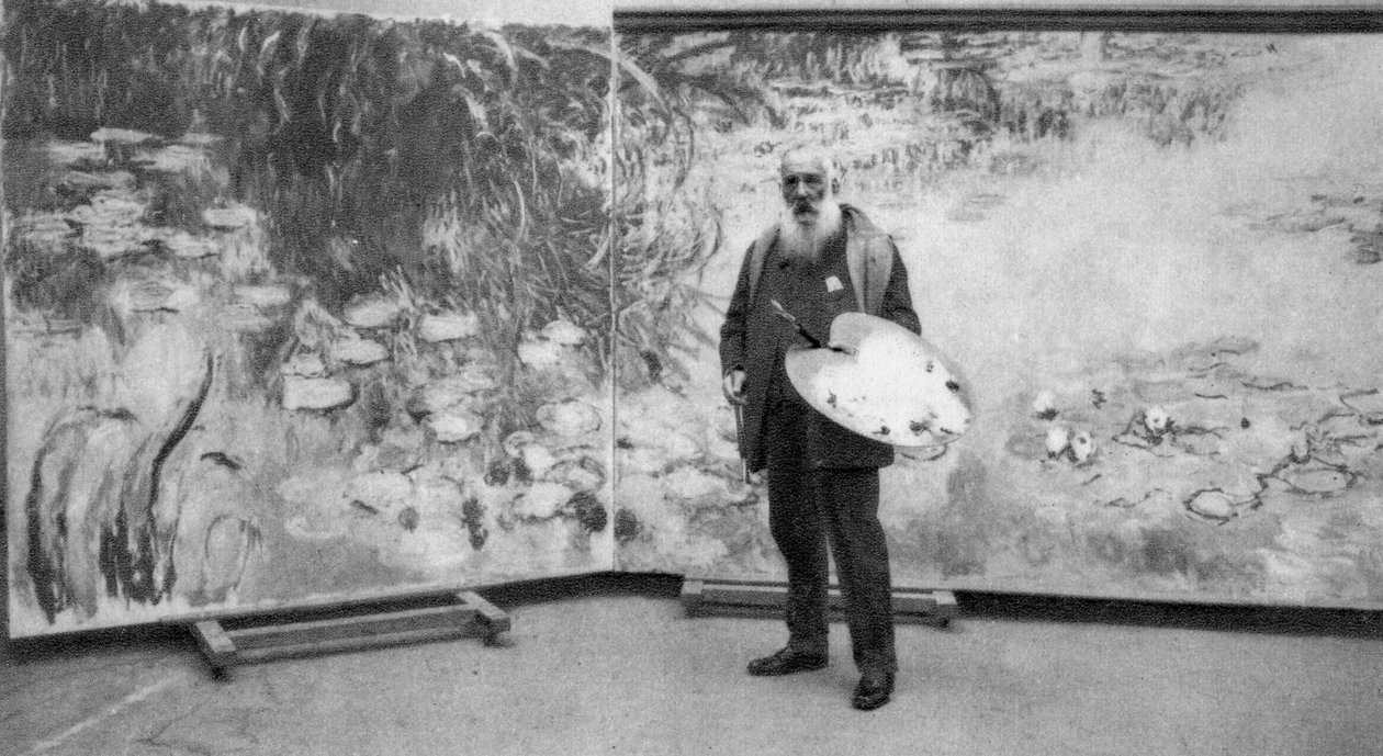 Claude Monet, francuski malarz impresjonistyczny, 1923 autorstwa Unbekannt