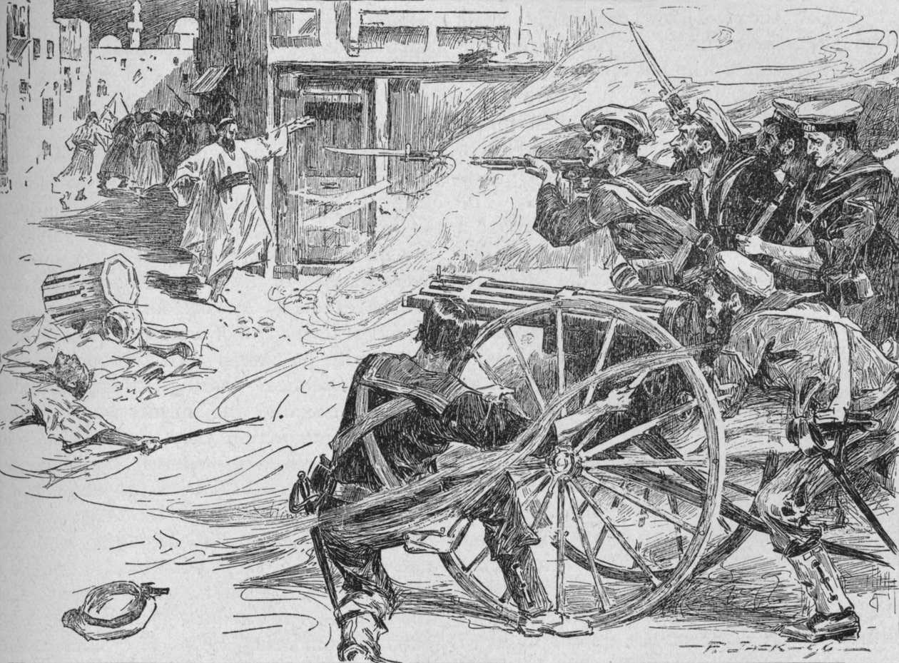 Oczyszczanie ulic Aleksandrii, c1896, 1902 autorstwa Unbekannt