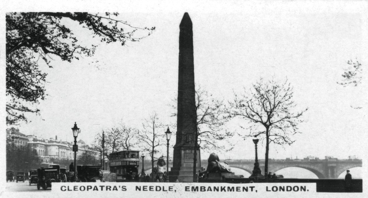 Igła Kleopatry, Embankment, Londyn, ok. 1920 r. autorstwa Unbekannt