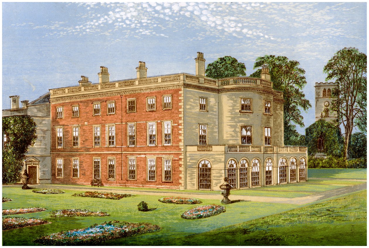 Clifton Hall, Nottinghamshire, dom Baroneta Cliftona, ok. 1880 r. autorstwa Unbekannt