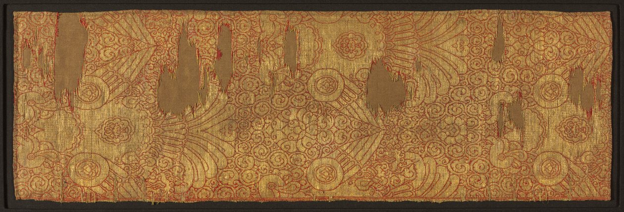 Cloth of Gold: Displayed Falcons, połowa 1200s. autorstwa Unbekannt