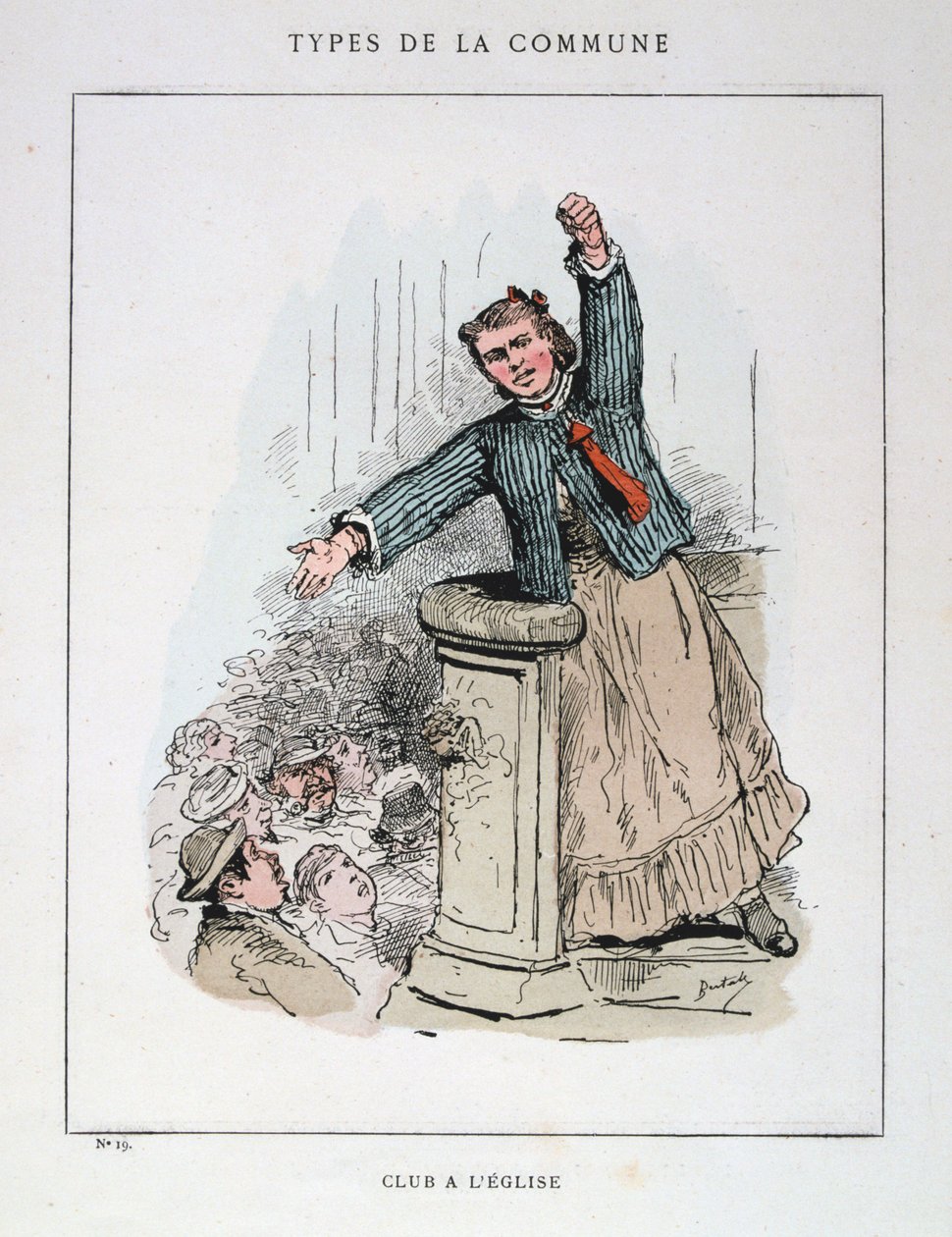 Club a lEglise, Komuna Paryska, 1871. autorstwa Unbekannt