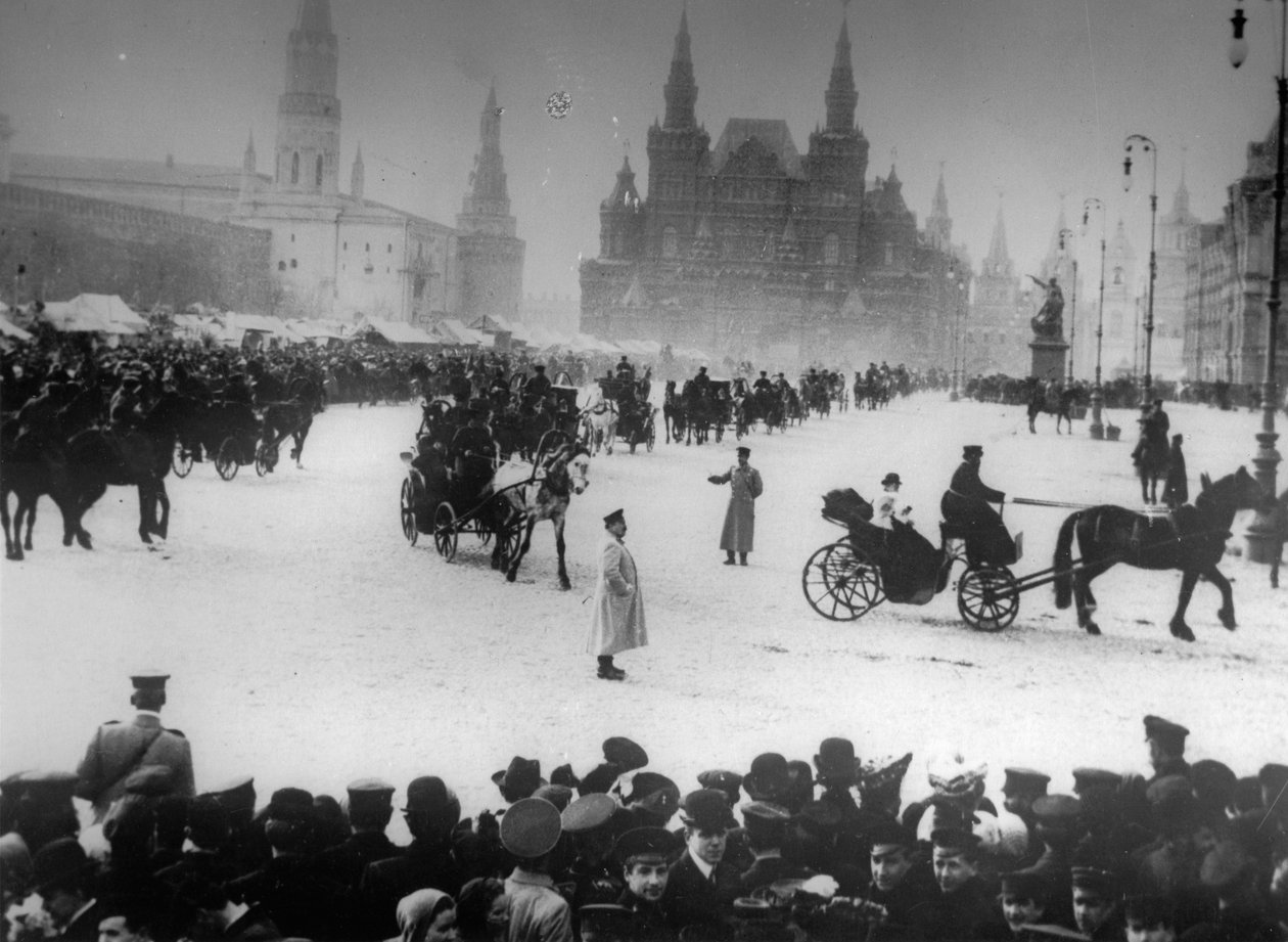 Dworzec autobusowy w klasztorze Strastnoy, Moskwa, Rosja, c1900-c1905 autorstwa Unbekannt
