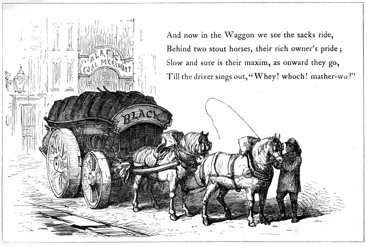 Wagon dostawczy węgla, 1860 autorstwa Unbekannt