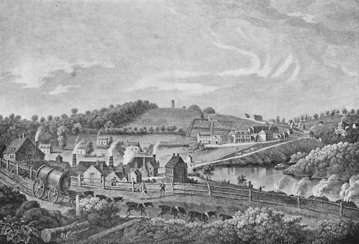 Coalbrookdale w 1758, 1758, 1904 autorstwa Unbekannt