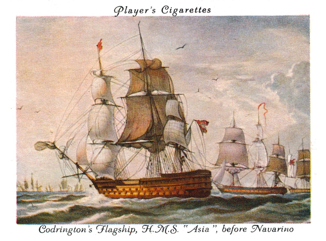 Codringtons Flagship, H.M.S. Azja, przed Navarino, 1936. autorstwa Unbekannt