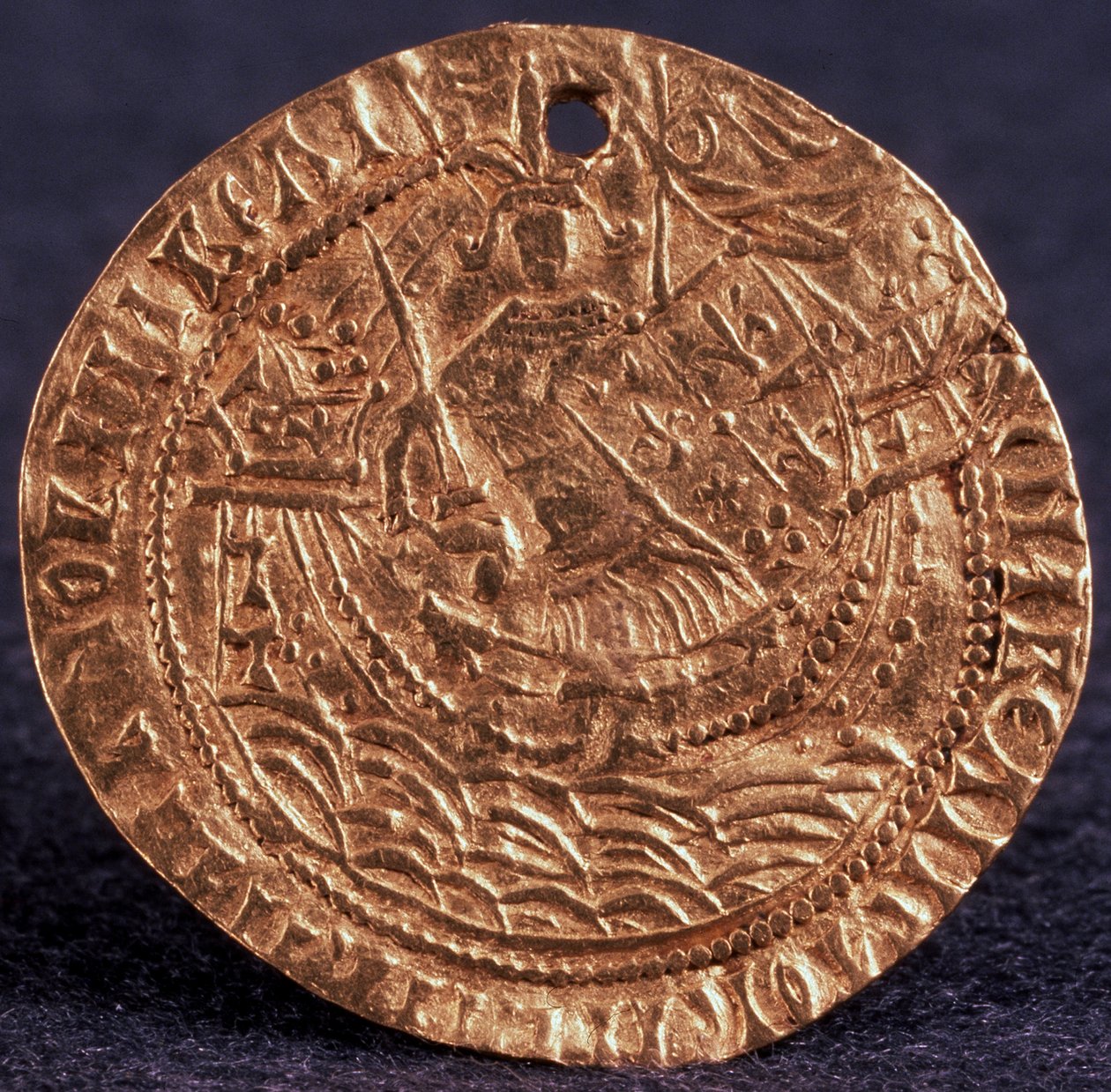 Moneta Korabelnik cara Iwana III Rewers: Władca na swoim statku, 1471-1490 autorstwa Unbekannt