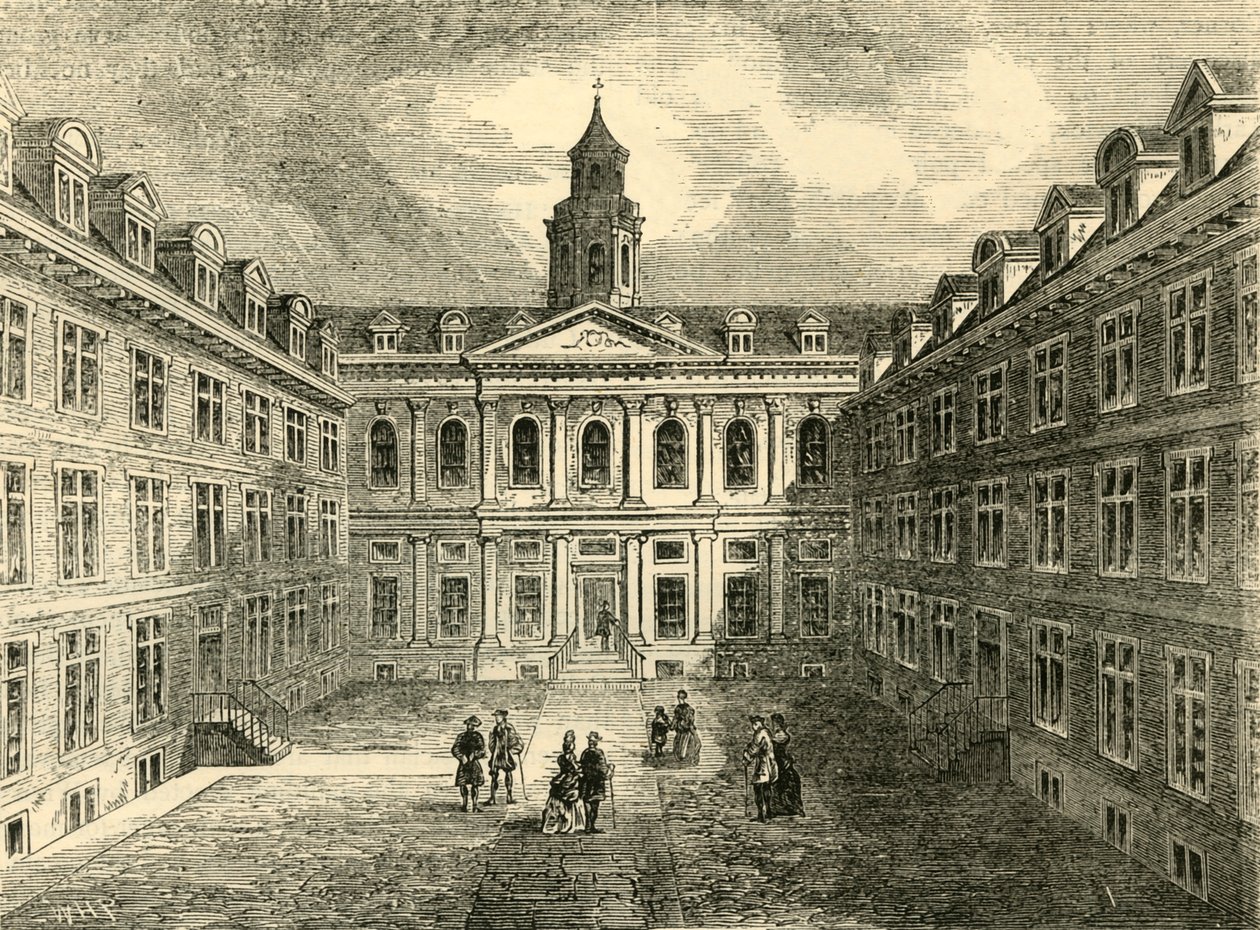 Kolegium Lekarzy, Warwick Lane. Wnętrze czworokąta, ok. 1872 r. autorstwa Unbekannt
