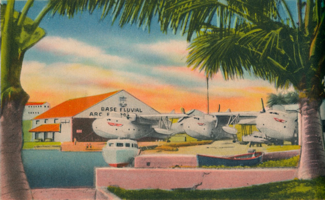 Baza kolumbijskiej marynarki wojennej, Barranquilla, ok. 1940 r. autorstwa Unbekannt