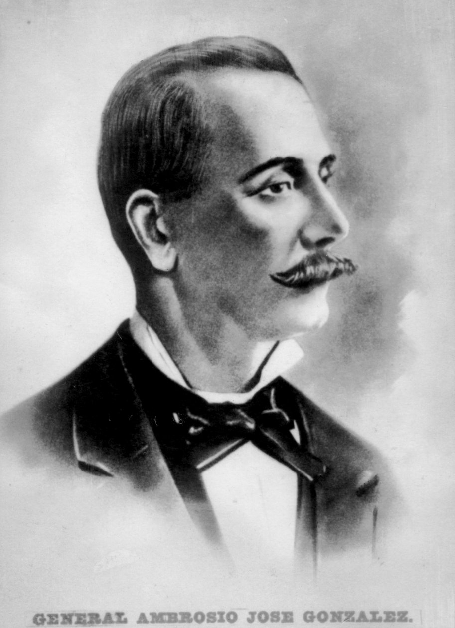 Pułkownik Ambrosio José Gonzales 1818-1893, kubański rewolucjonista autorstwa Unbekannt