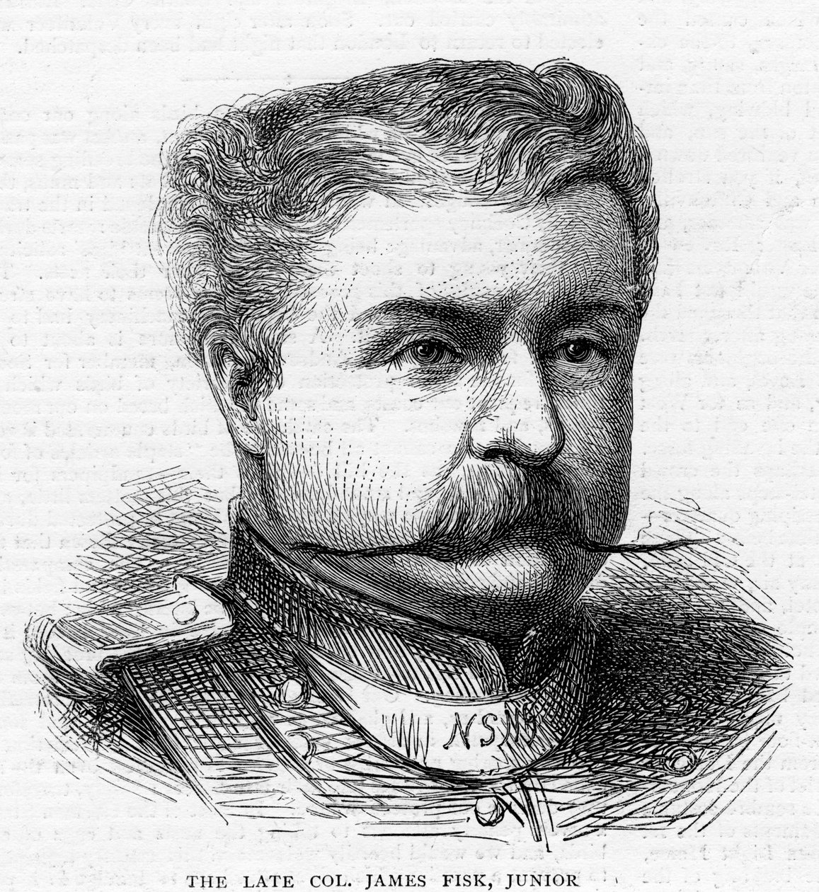 Pułkownik James Fisk, Junior, ok. XIX w. autorstwa Unbekannt