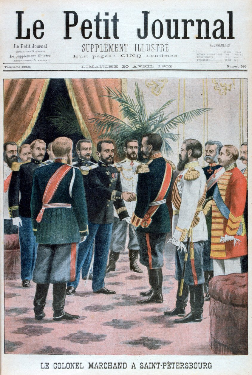 Pułkownik Jean-Baptiste Marchand w Petersburgu, Rosja, 1902 autorstwa Unbekannt