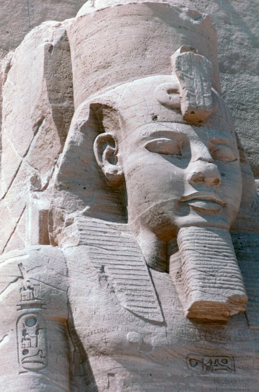 Kolosalna statua Ramzesa II, świątynia Abu Simbel, Egipt, XIII wiek pne autorstwa Unbekannt
