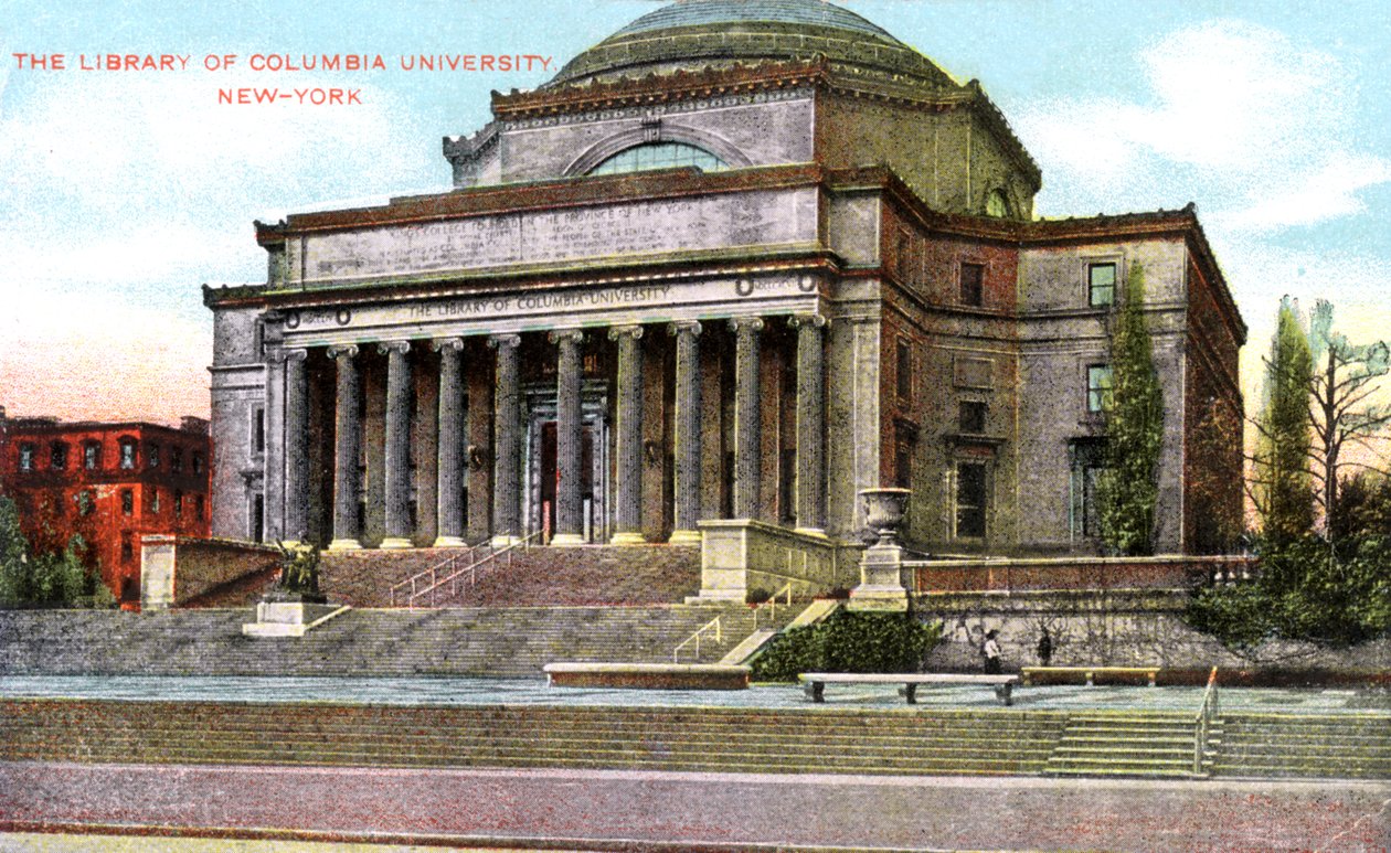 Biblioteka Uniwersytetu Columbia, Nowy Jork, USA, ok. 1900 autorstwa Unbekannt