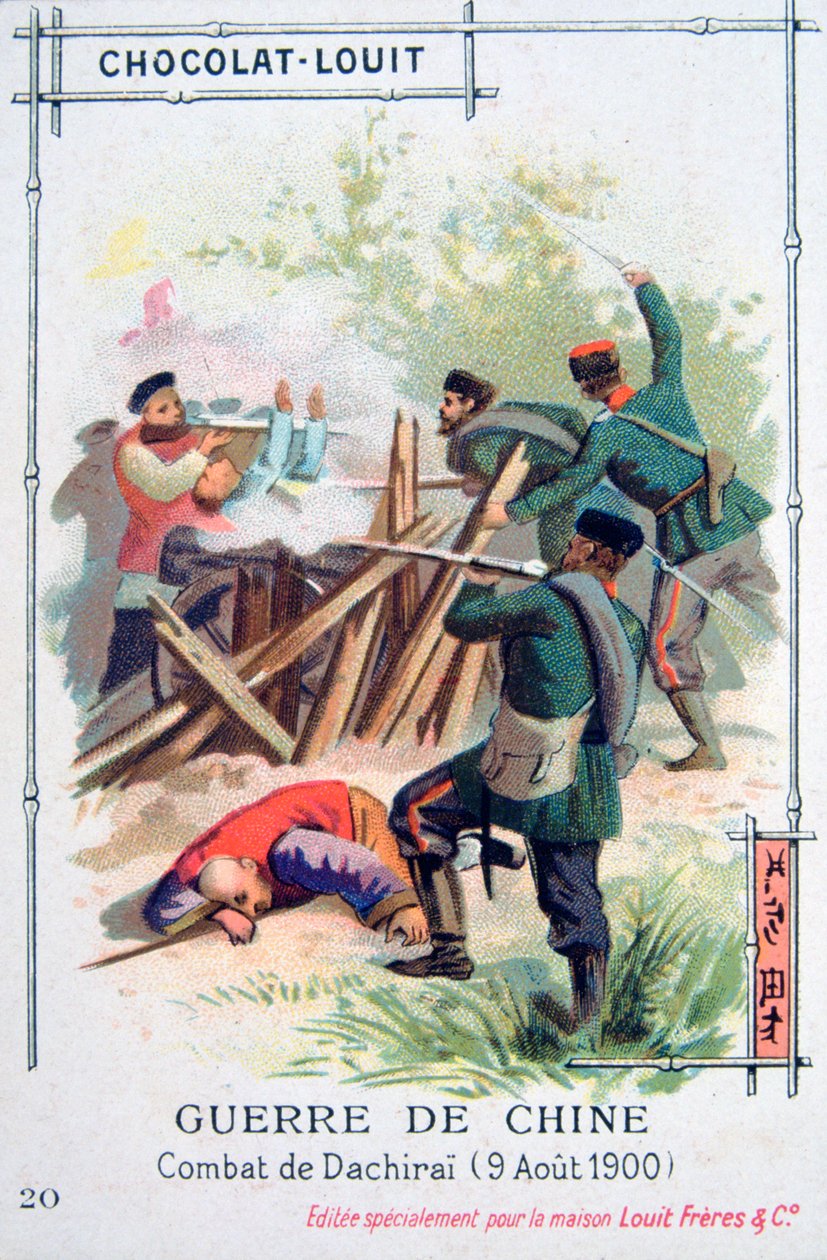 Walka w Dachirai, Chiny, Rebelia Bokserów, 9 sierpnia 1900 autorstwa Unbekannt