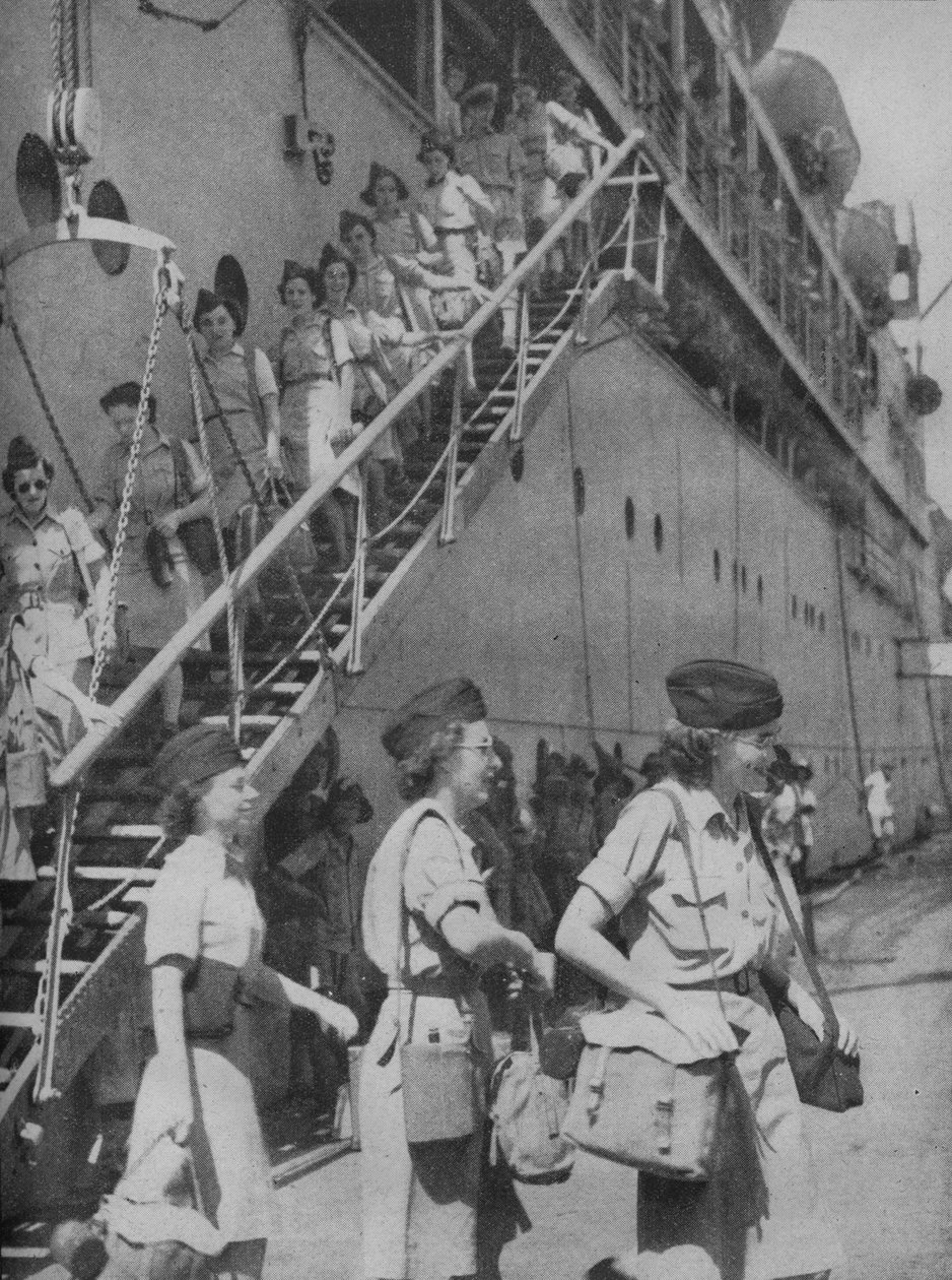 Przybycie na ląd w Singapurze, 1945 autorstwa Unbekannt