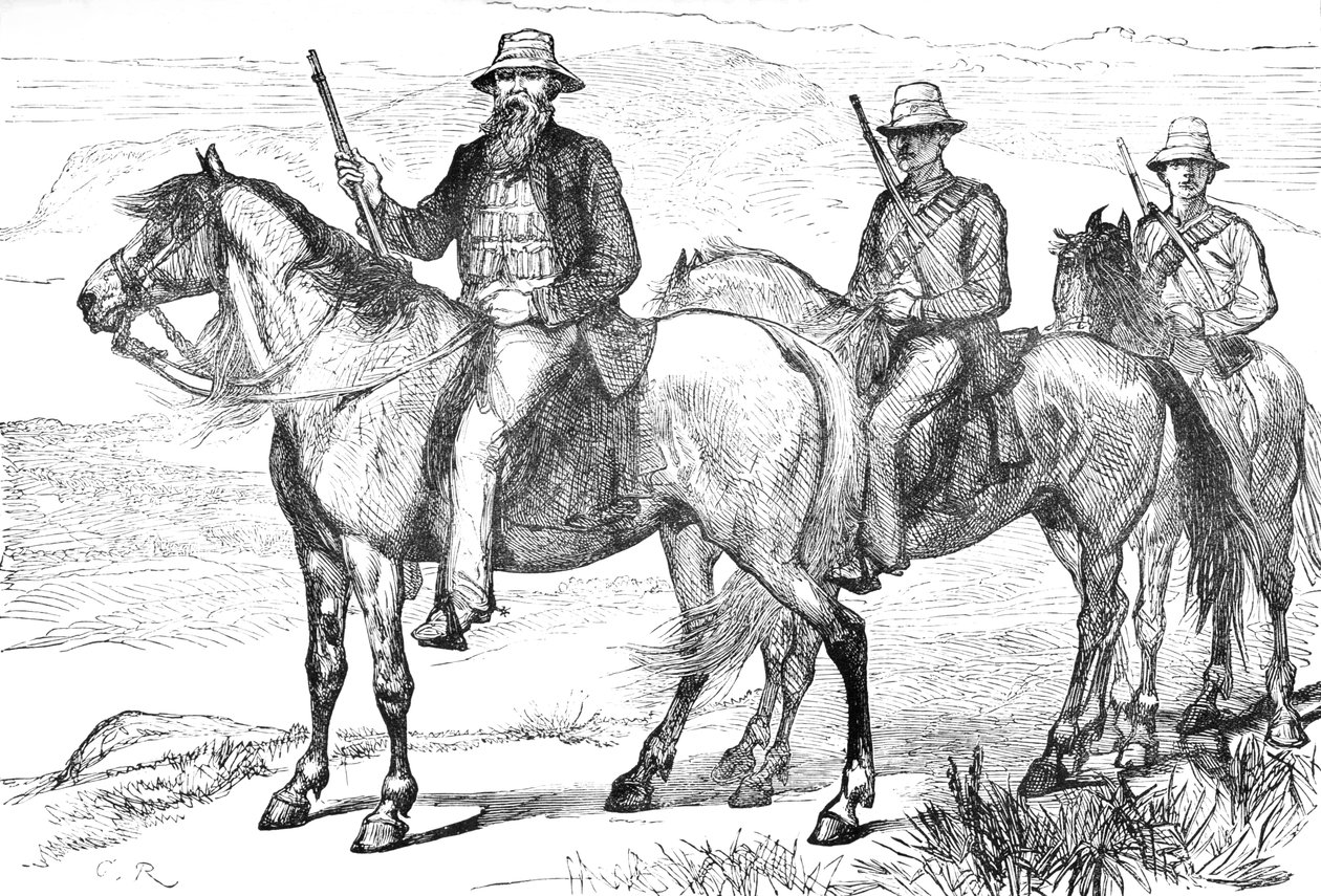 Komendant Piet Uys z Transwalskich Ochotników Konnych, ok. 1880 r autorstwa Unbekannt