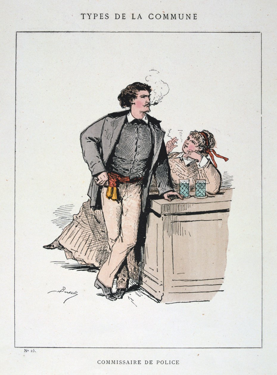 Komisarz Policji, Komuna Paryska, 1871. autorstwa Unbekannt