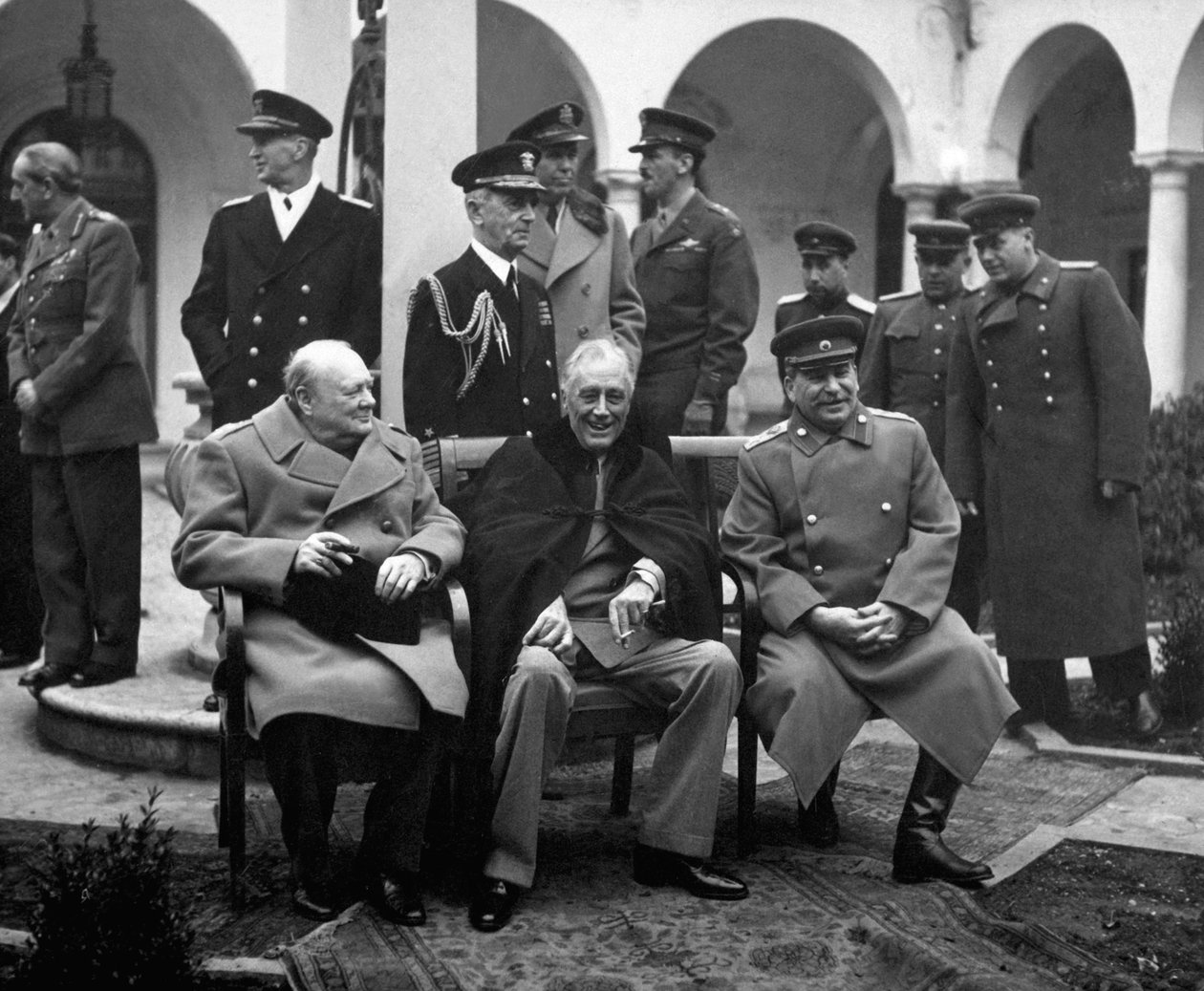 Konferencja przywódców alianckich, Jałta, Krym, ZSRR, luty 1945 autorstwa Unbekannt
