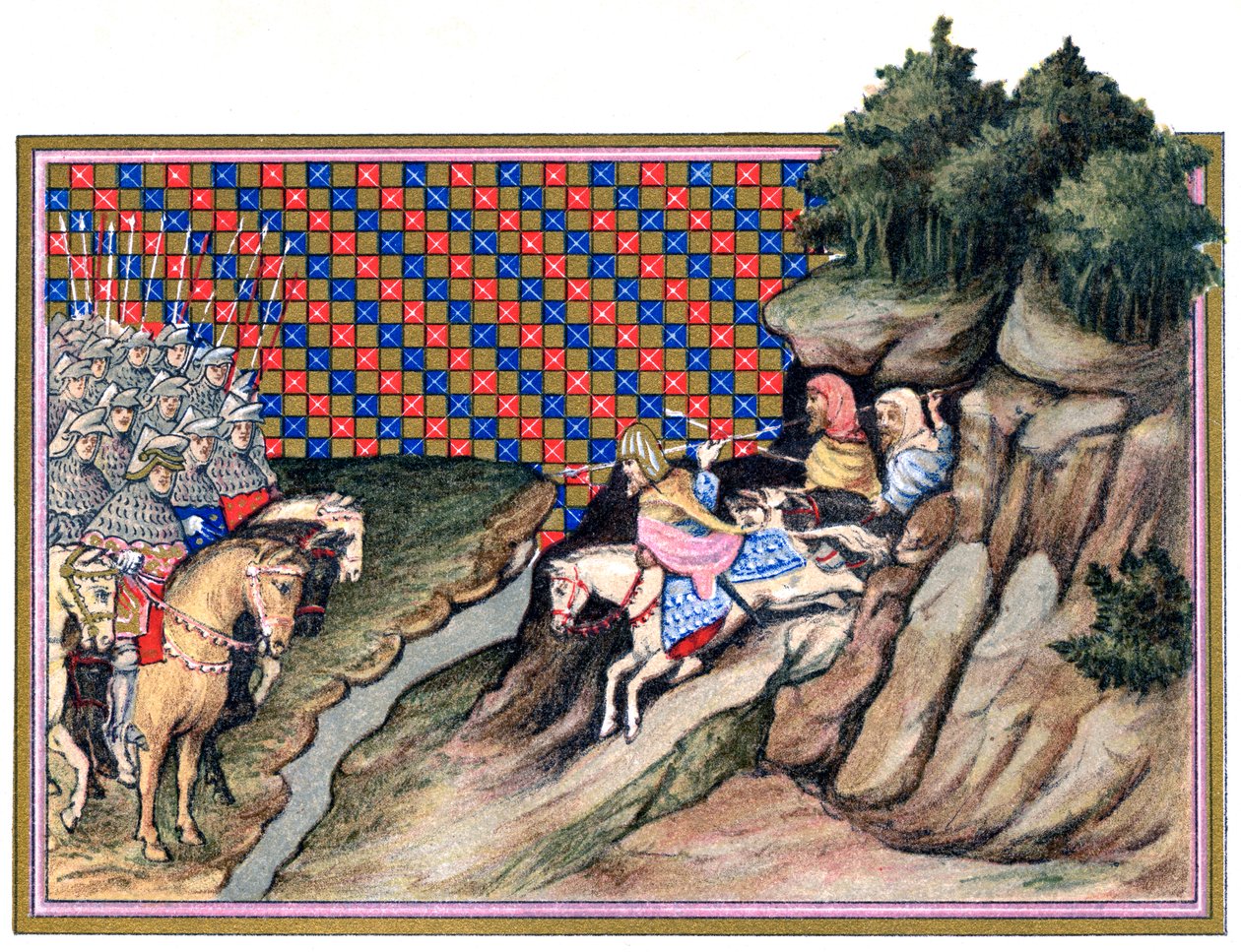 Konferencja hrabiego Gloucester i irlandzkiego wodza, kampania Ryszarda II w Irlandii, 1399, 18 autorstwa Unbekannt
