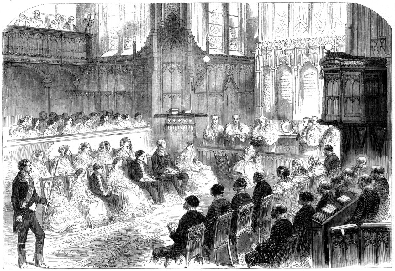 Bierzmowanie księżniczki królewskiej, zamek Windsor, 1856 autorstwa Unbekannt