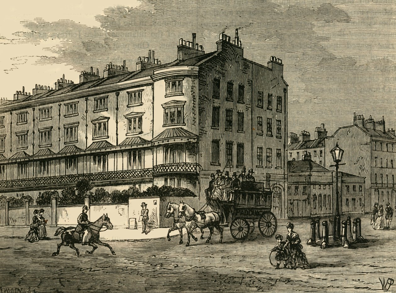 Connaught Place, ok. 1876 r. autorstwa Unbekannt